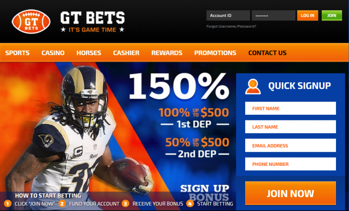gtbets homepage