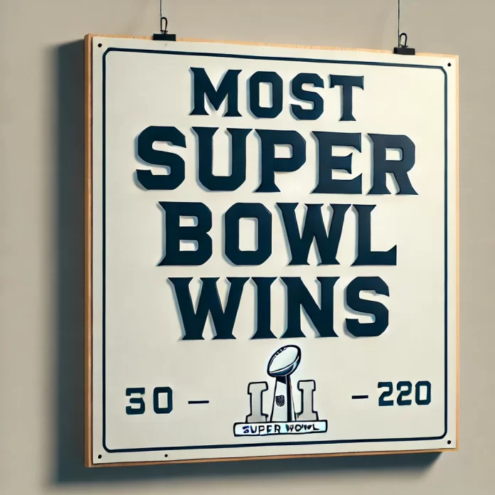 Teams With The Most NFL Super Bowl Wins