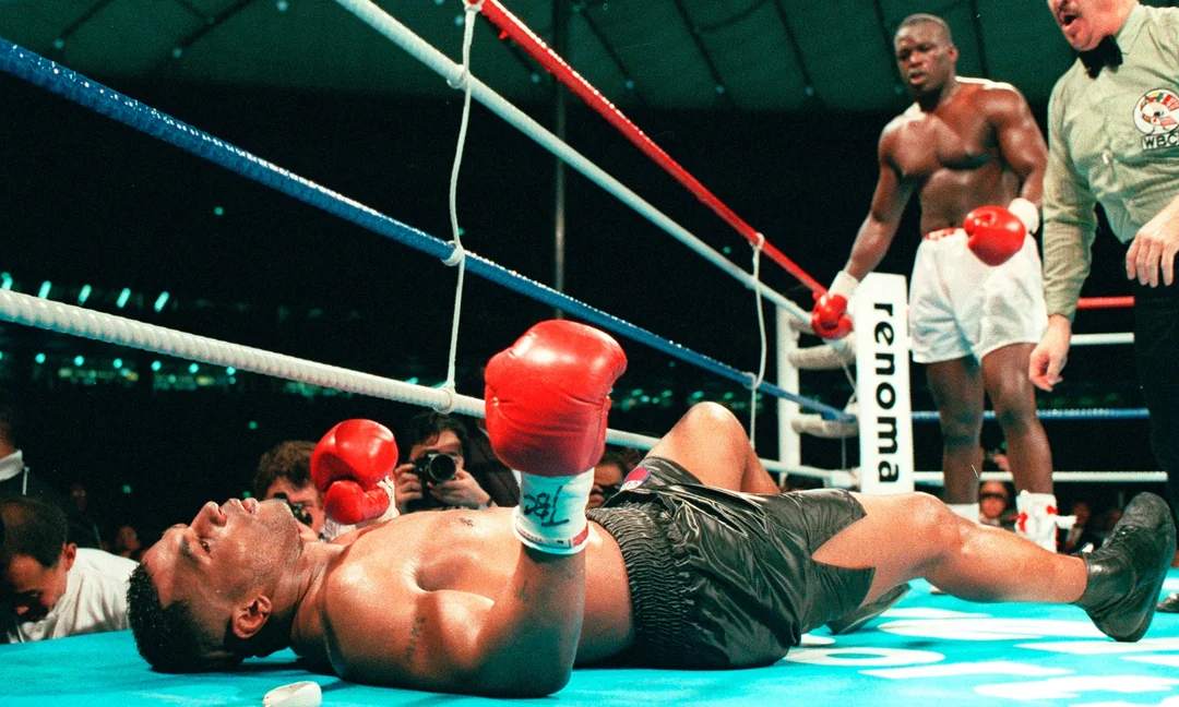 Buster Douglas knocks out Mike Tyson