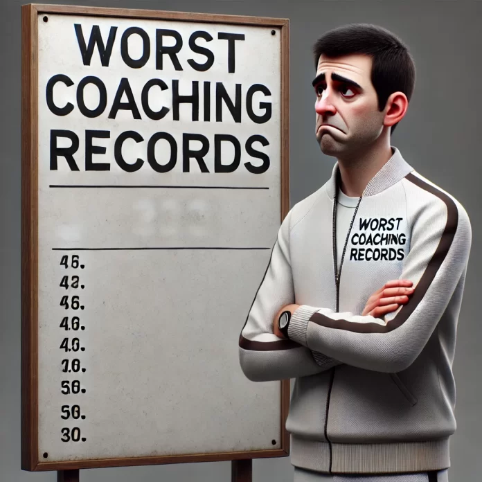 sports worst coaching records