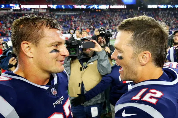 tom brady rob gronkowski