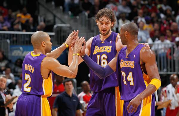 2011 la lakers kobe fisher gasol