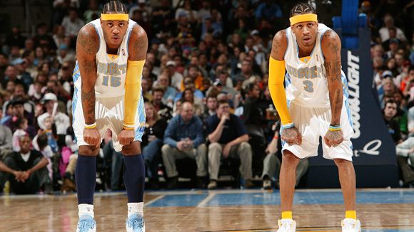 carmelo anthony and allen iverson denver nuggets