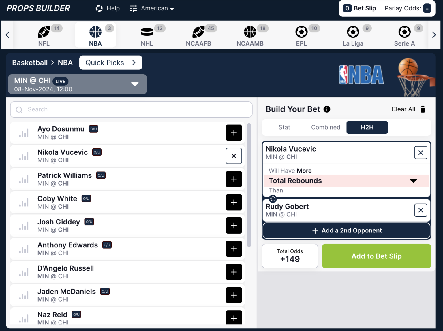 NBA - Best Predictions For Tonight's Games - Mon, 18th Nov